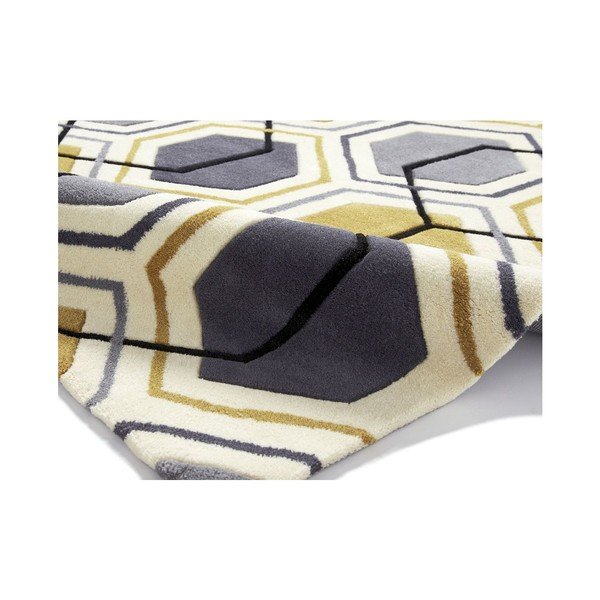 Vaip Hong Kong Hexagon Hall ja kollane, 120 x 170 cm - Think Rugs-image-2