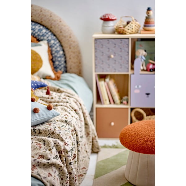 Laste raamaturiiul täispuidust pavlovnia naturaalses värvitoonis 55x89,5 cm Calle - Bloomingville Mini-image-4