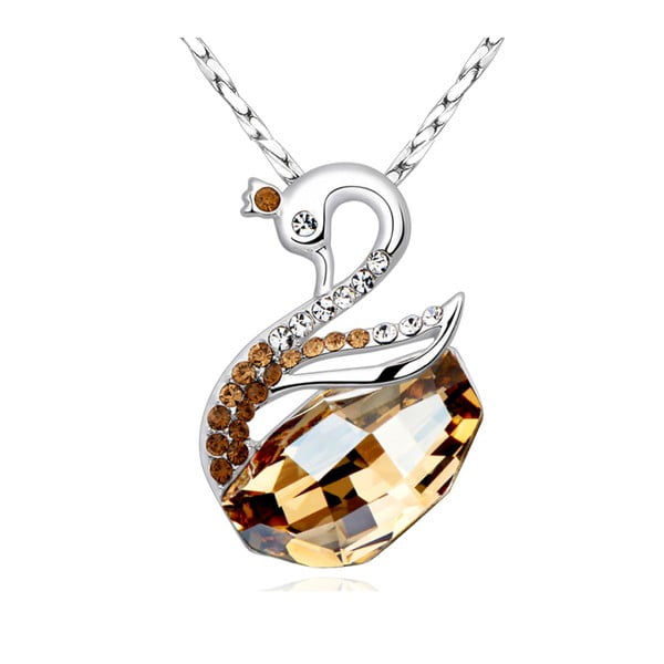 Náhrdelník se žlutými krystaly Swarovski Elements Crystals Swan