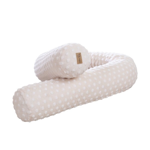 Beež puuvillaseguga võrevoodi äärekaitse 170 cm Frosty Almond - Roba-image-2