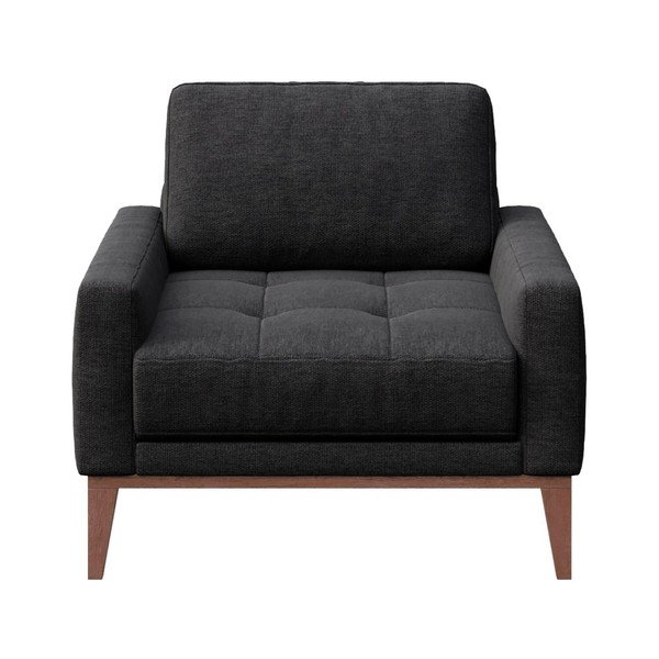 Antracitově šedé křeslo MESONICA Musso Tufted