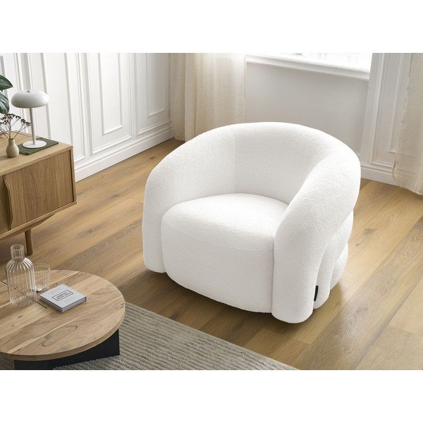 Valge pöördtool buklé kangast Elina - Bobochic Paris-image-1