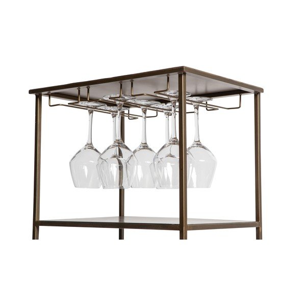 Metallist veinihoidik messingist 16 pudelile, 46x118 cm Vadim - WOOOD-image-3