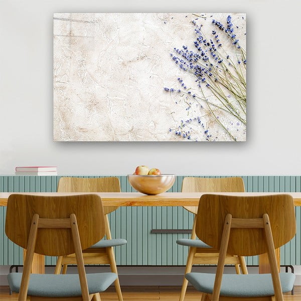 Klaasist maal 100x70 cm Lavender - Wallity-image-1