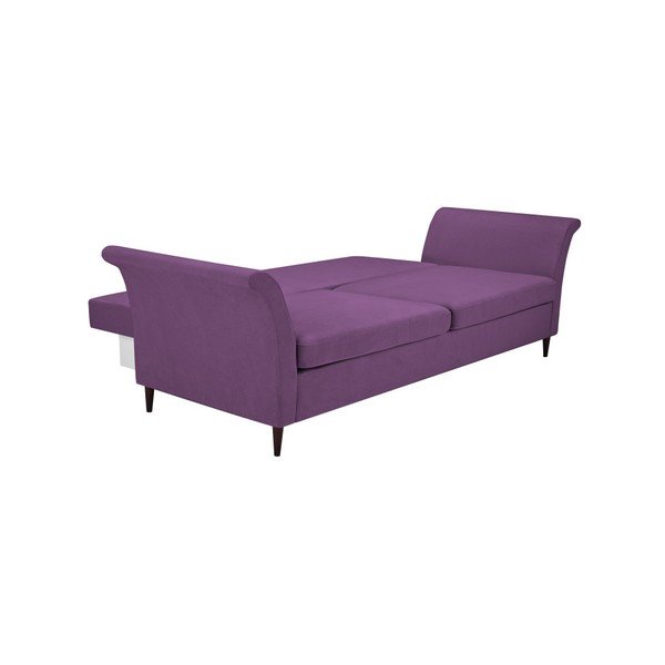 Fialová 3místná rozkládací pohovka s úložným prostorem Mazzini Sofas Peony-image-4