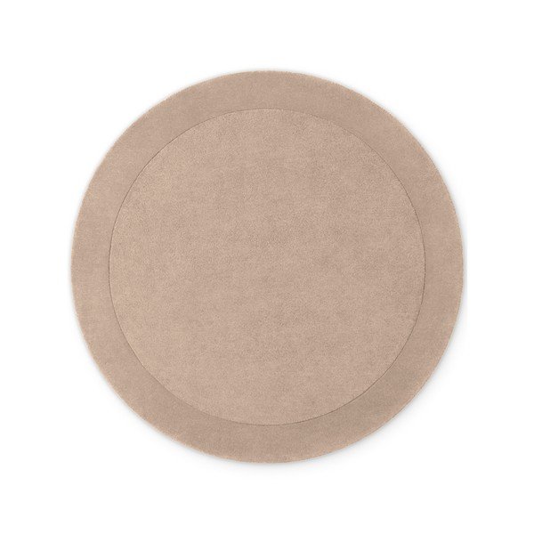 Beež käsitsi kootud ümmargune villasegu vaip ø 150 cm Kivi - Villeroy&Boch