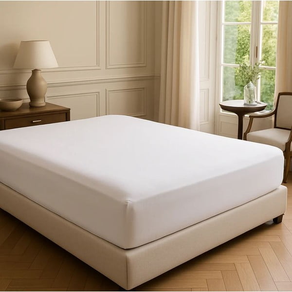 Valge Renforcé puuvillast voodilina 200x140 cm Ranforce - Mila Home Luxury