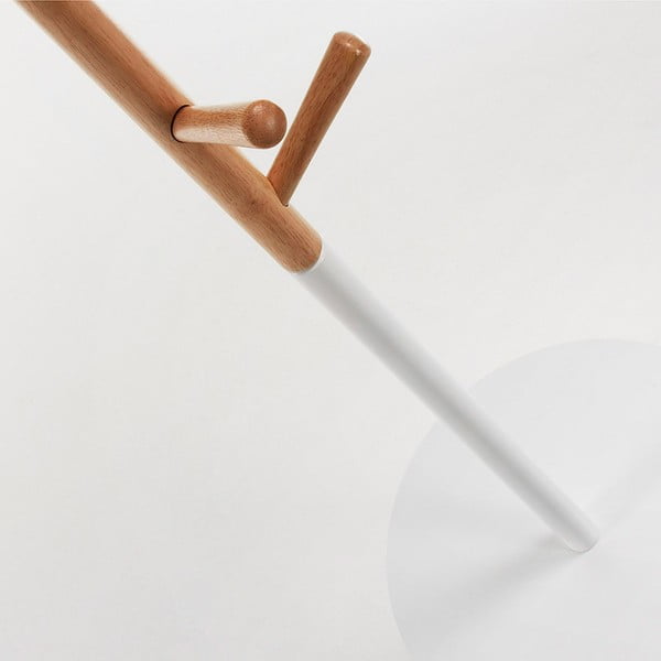 Valge mantlihoidja Bren - Kave Home-image-1