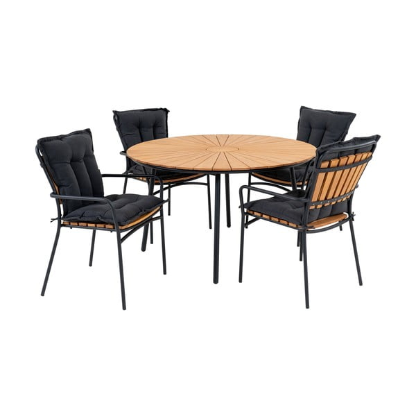 Puiduvärvi aia söögimööbli komplekt 4-le Cleveland - House Nordic-image-2