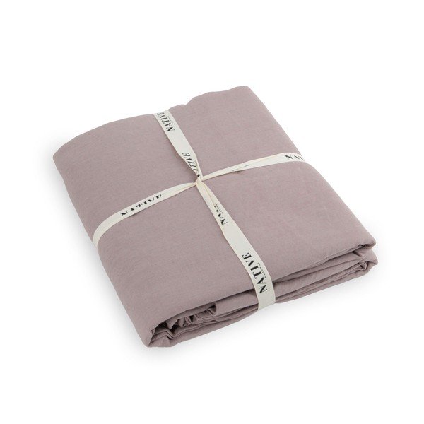 Vanaroosa linane voodipesu kaheinimesevoodile 200x200 cm Blush - Native Natural-image-3