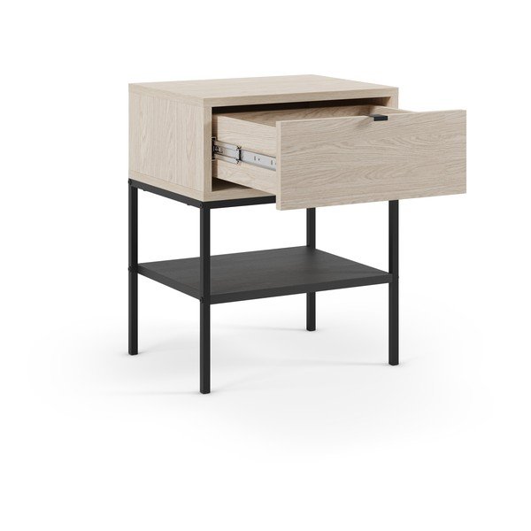 Matt öökapp riiulitega heledas naturaalses värvitoonis Sali - Marckeric-image-3