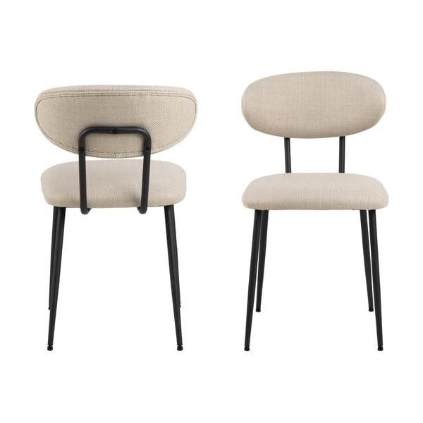 Kreemid söögitoolid 2tk komplektis Denise - Actona-image-4