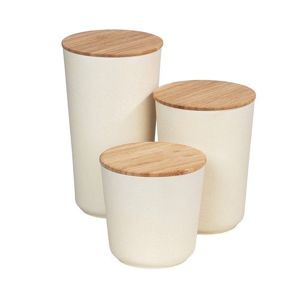 Bambusest kaanega beež hoiukarp , 500 ml Bondy - Wenko-image-2