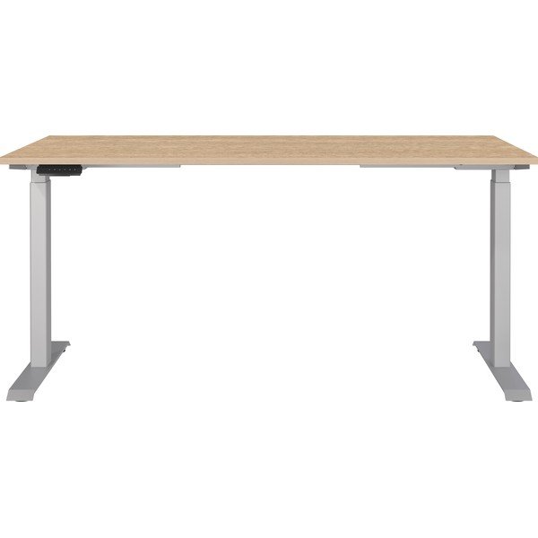 Reguleeritav töölaud elektriliselt reguleeritava kõrguse ja tammepuust pealispinnaga 80x160 cm Jet - Germania-image-1
