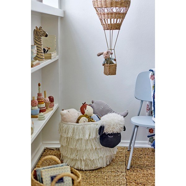 Valge riidest laste mänguasjakorv 40x25x30 cm Dolly - Bloomingville Mini-image-2