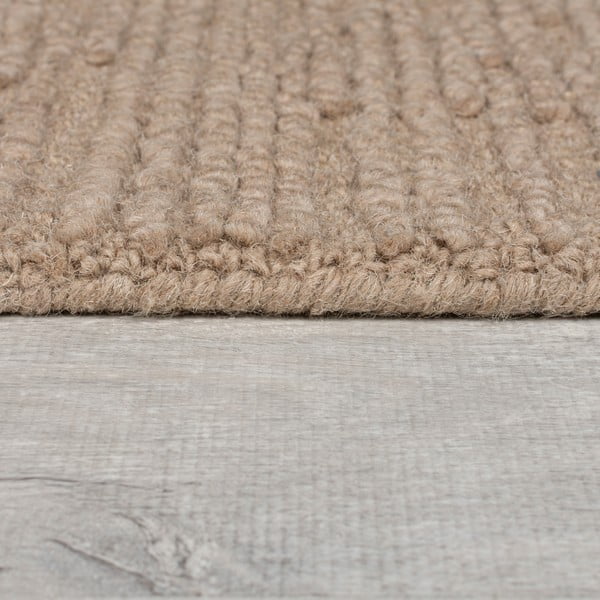 Beež käsitsi kootud villane vaip 160x230 cm Harris Boucle - Flair Rugs-image-4