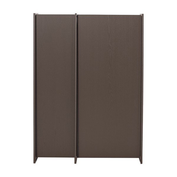 Tumepruun kapp saarepuust dekooriga 102x140x44 cm Brock - WOOOD-image-2