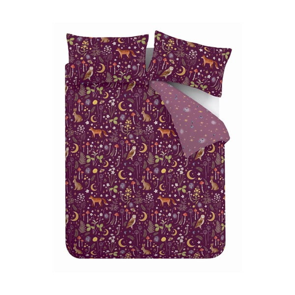 Lilla voodipesu üheinimesevoodile 135x200 cm Enchanted Twilight - Catherine Lansfield