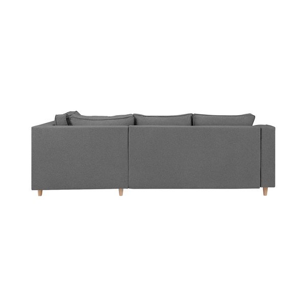 Šedá rozkládací čtyřmístná pohovka Mazzini Sofas Jonquille, pravý roh-image-3