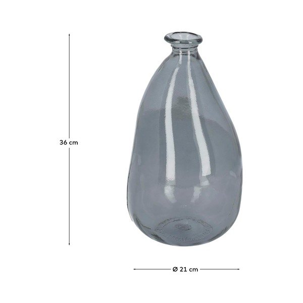Sinine vaas taaskasutatud klaasist (kõrgus 36 cm) Brenna - Kave Home-image-3