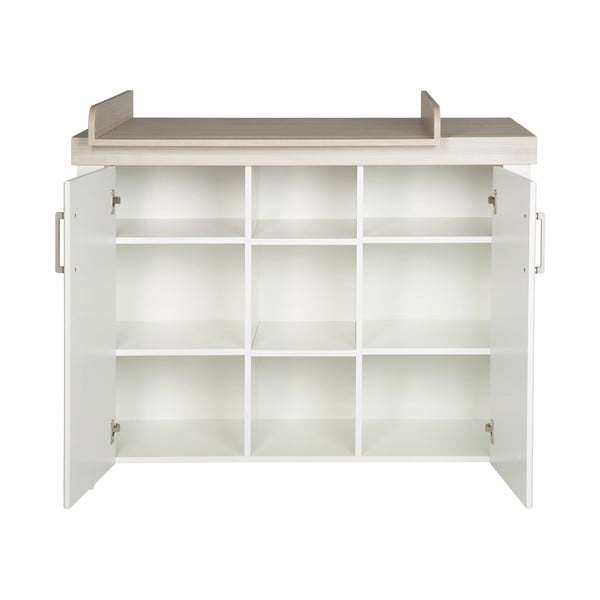 Valge jalakadekooriga mähkimislaud 120x98 cm Felicia – Roba-image-3