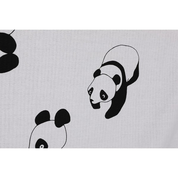 Valge/must puuvillane voodikatte ja padjakatete komplekt 200x235 cm Panda – Mijolnir-image-2