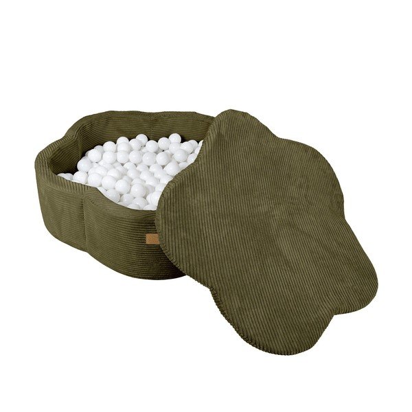 Khaki värvi velvetist pallibassein, ø 90 cm, kõrgus 30 cm - Meowbaby