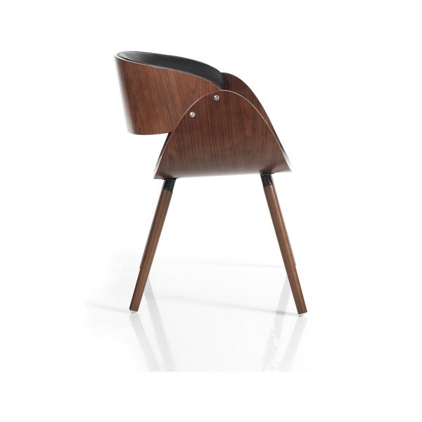 Must-tumepruun kunstnahast söögitool Visby Evo - Tomasucci-image-2