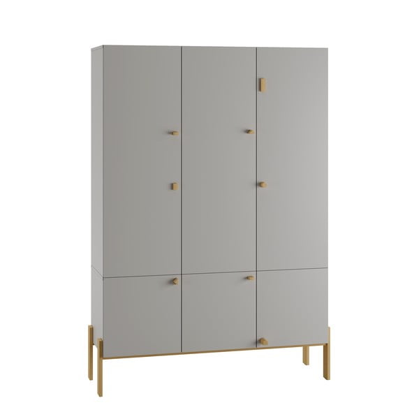Helehall laste riidekapp 105x170 cm Cube - Pinio-image-4