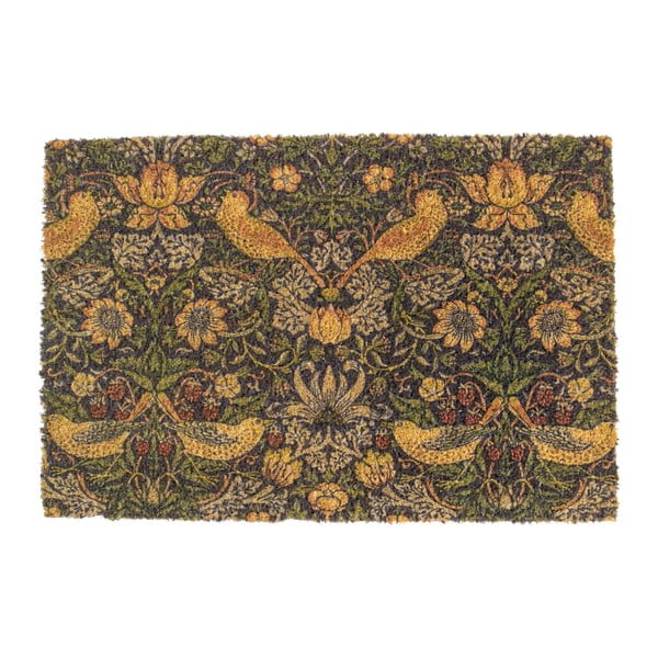 Kookoskiududest uksematt 60x90 cm William Morris Strawberry Thief - Artsy Doormats