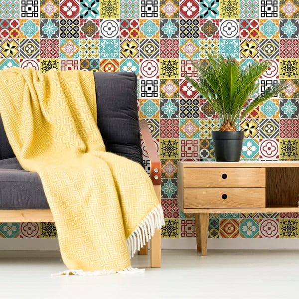 Komplekt 24 seinakleebist Montecito, 15 x 15 cm - Ambiance-image-4