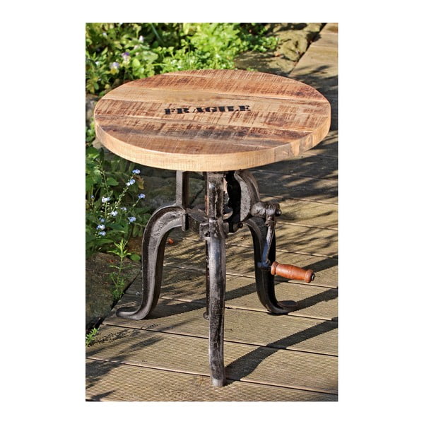Odkládací stolek s deskou z mangového dřeva Boltze Flexo