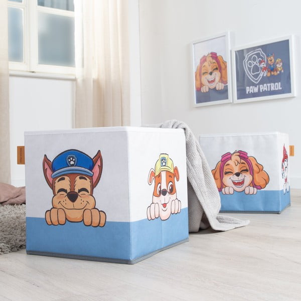 Riidest laste mänguasjade organisaatorid 2tk komplektis 27x27x27 cm Paw Patrol - Roba-image-3