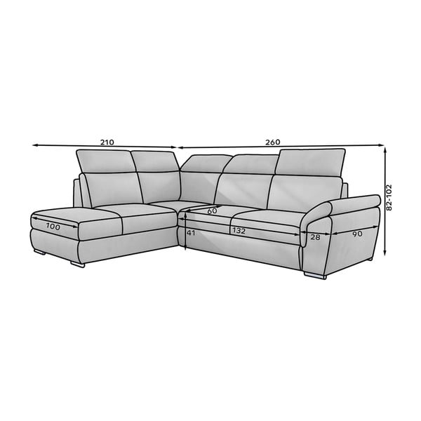 Roheline sametist lahtikäiv/sahtliga nurgadiivan (vasak nurk/L-kujuline) Loreto – ELTAP-image-4