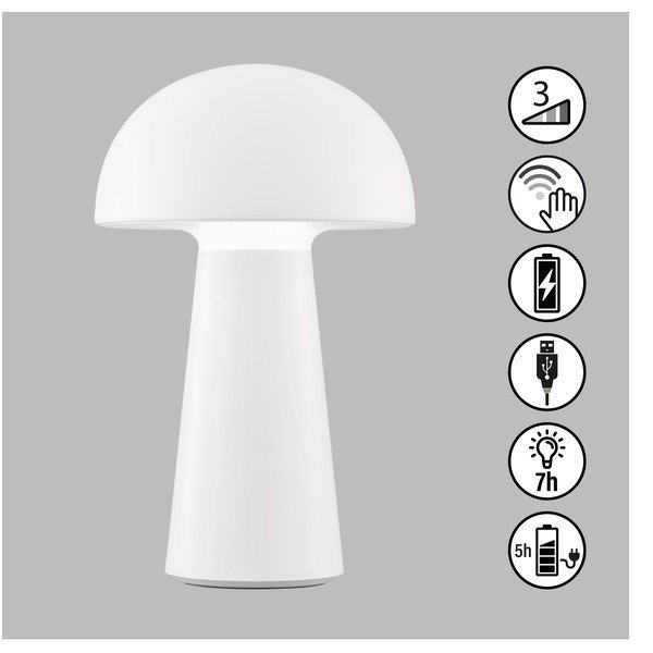 Valge dimmerdatav LED laualamp liikumisanduriga (kõrgus 22 cm) Viga - Fischer & Honsel-image-1