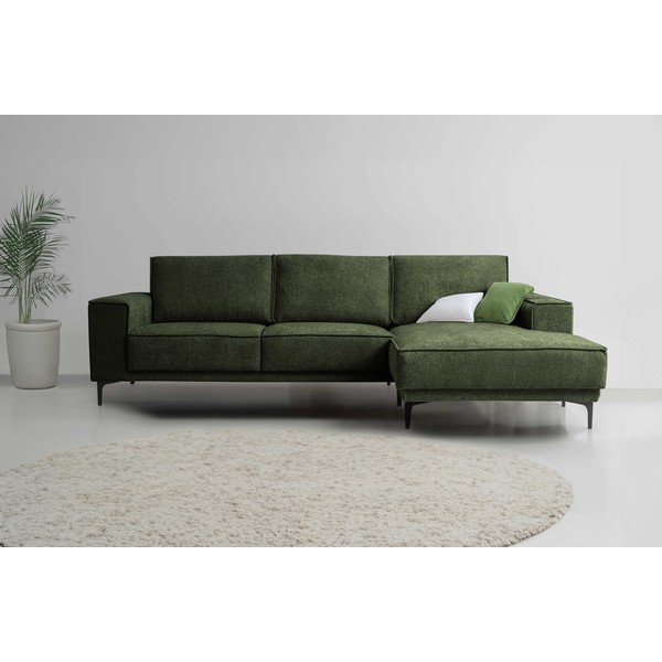 Roheline šenillist nurgadiivan (parem nurk) Copenhagen - Scandic-image-1