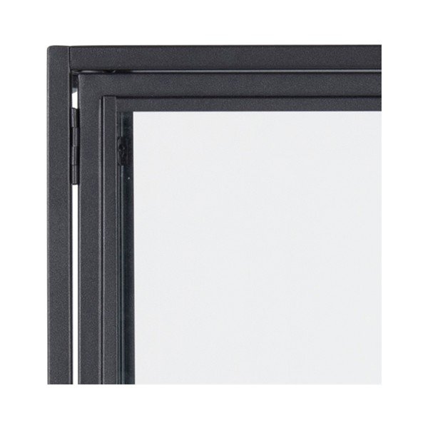 Must metallist vitriinkapp 77x150 cm Seaford - Actona-image-1