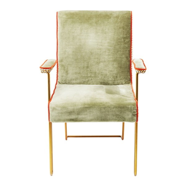 Zelená židle s područkami Kare Design Betty