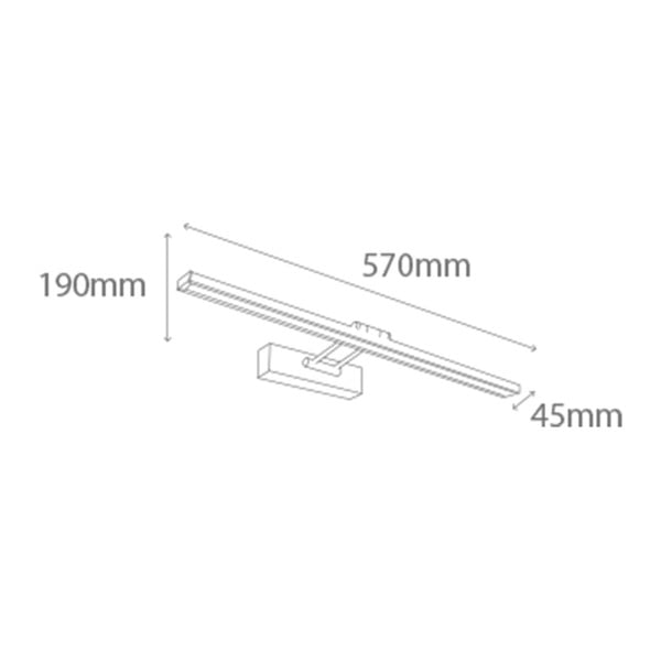 Hõbedase LED-valgusega seinalamp Picabia - SULION-image-2
