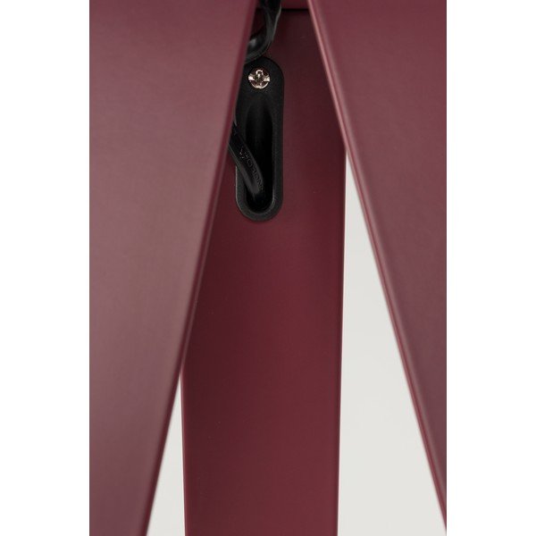 Burgundiapunane põrandalamp tekstiilist varjuga (kõrgus 157 cm) Tripod - Zuiver-image-3