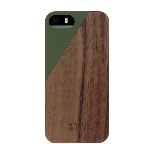 Ochranný kryt na telefon Wooden Olive pro iPhone 5/5S