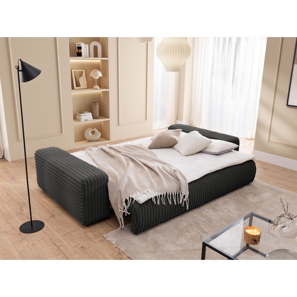 Tumehall kordriidest diivanvoodi/panipaigaga 260 cm Justin - Ropez-image-4