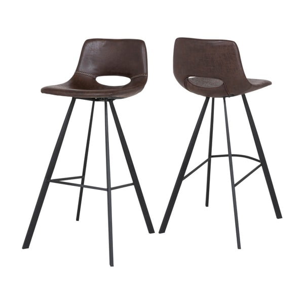 Tmavě hnědá barová židle Canett Coronas, výška 98 cm