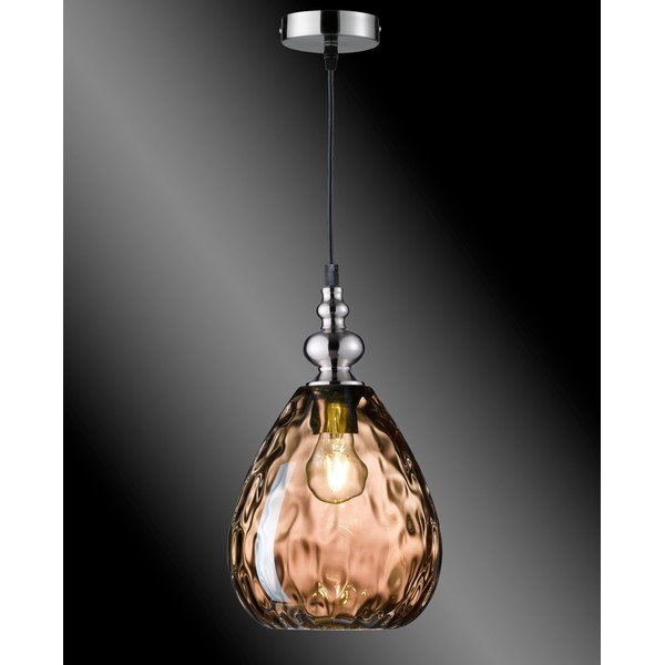 Pruunist klaasist ripplamp Uller - Fischer & Honsel-image-1