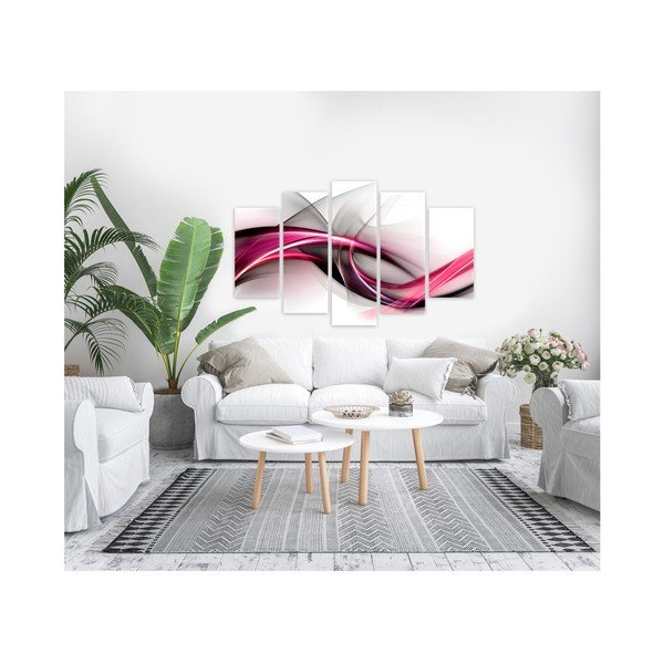 Mitmeosaline maal Abstraktne lilla, 100 x 150 cm Abstrakcja - Styler-image-1
