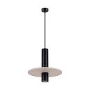 Must/beež metallist ripplamp ø 30 cm Olisa - Sollux
