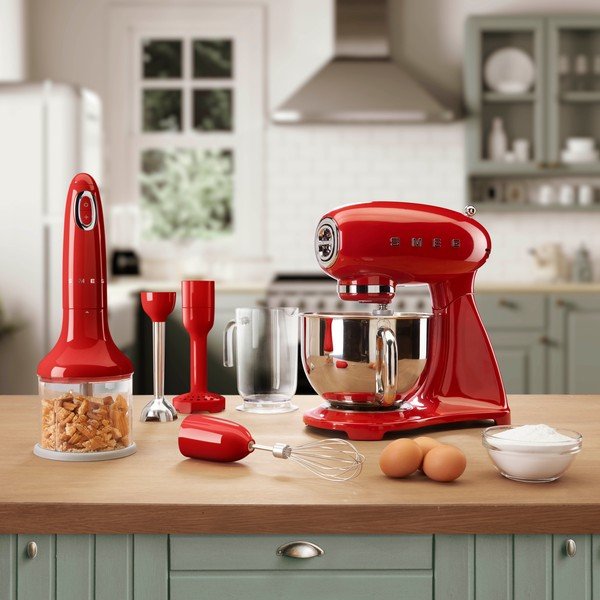 Punane saumiksri komplekt Retro Style - SMEG-image-1