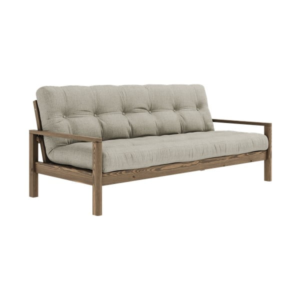 Beež linane diivanvoodi 205 cm Knob - Karup Design-image-3