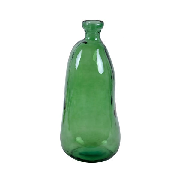 Zelená váza z recyklovaného skla Ego Dekor Simplicity, výška 51 cm