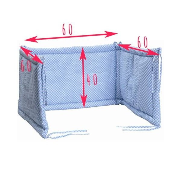 Výstelka do postýlky Little Sheep, 60x60x60 cm-image-2